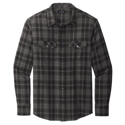 Long Sleeve Ombre Plaid Shirt Thumbnail