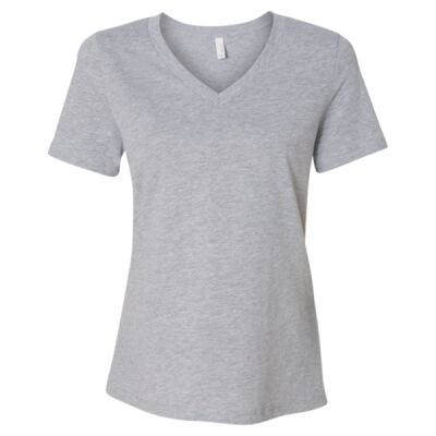 Women's Relaxed Heather CVC V-Neck Tee Thumbnail