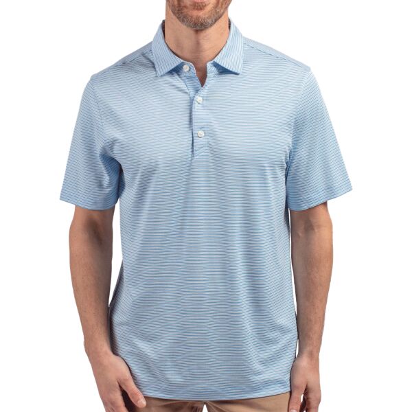 Cutter & Buck Forge Eco Double Stripe Stretch Recycled Mens Big &Tall Polo Thumbnail