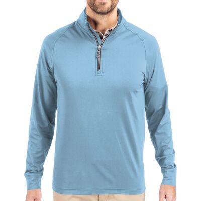 Cutter & Buck Adapt Eco Knit Stretch Recycled Mens Quarter Zip Pullover Thumbnail