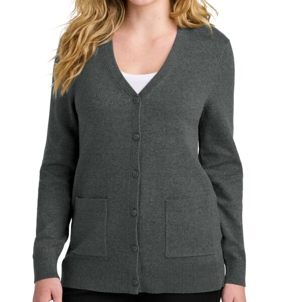 Women's Easy Care Button Up Cardigan Sweater Thumbnail