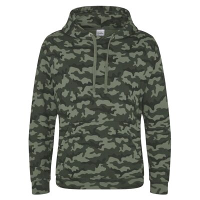 Unisex Camo Hooded Sweatshirt Thumbnail