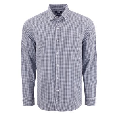 Cutter & Buck Skyline Epic Confidence Recycled Gingham Mens Big & Tall Long Sleeve Dress Shirt Thumbnail