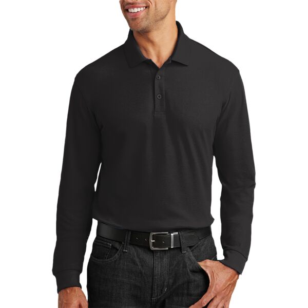 Long Sleeve Core Classic Pique Polo Thumbnail
