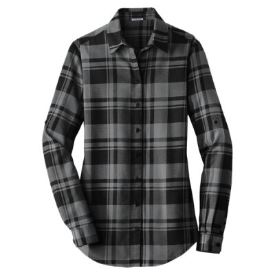 Women's Plaid Flannel Tunic Thumbnail