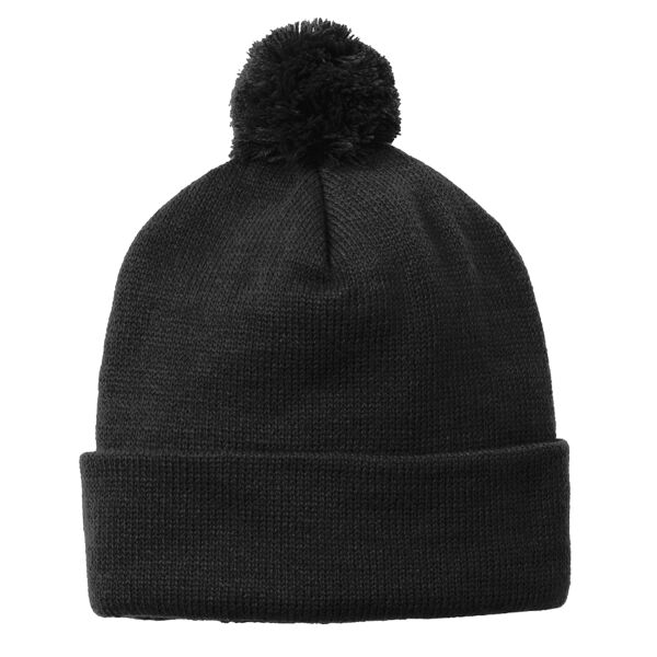 Solid Pom Pom Beanie Thumbnail