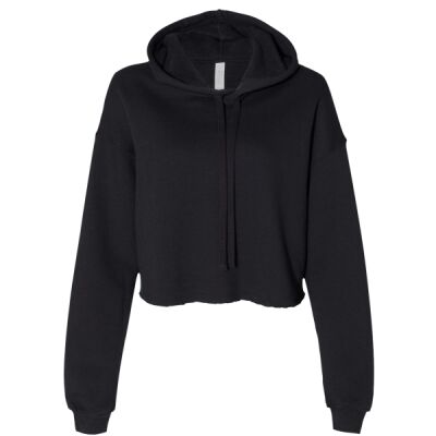 Women's Crop Fleece Hoodie Sweatshirt Thumbnail