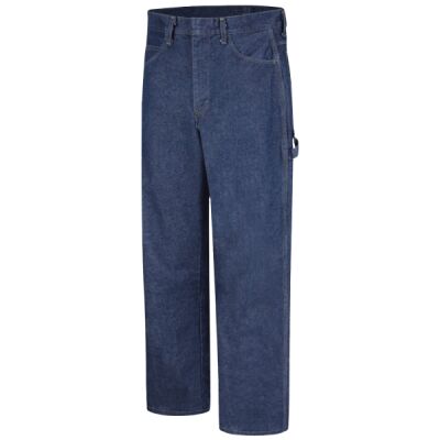 Men's Extended Sizes Flame Resistant Pre-Washed Denim Dungaree Thumbnail